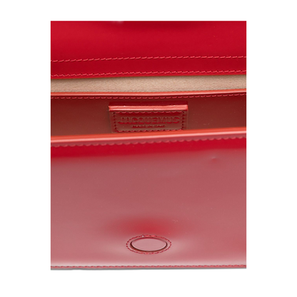 The Large Bambino Leather Top-Handle Bag - Rosso