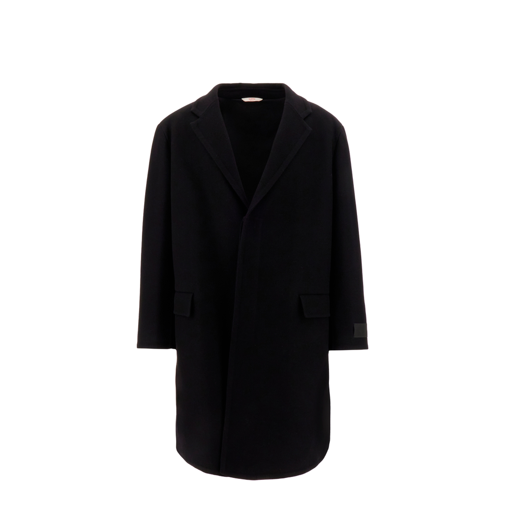Black Wool Blend Oversize Coat