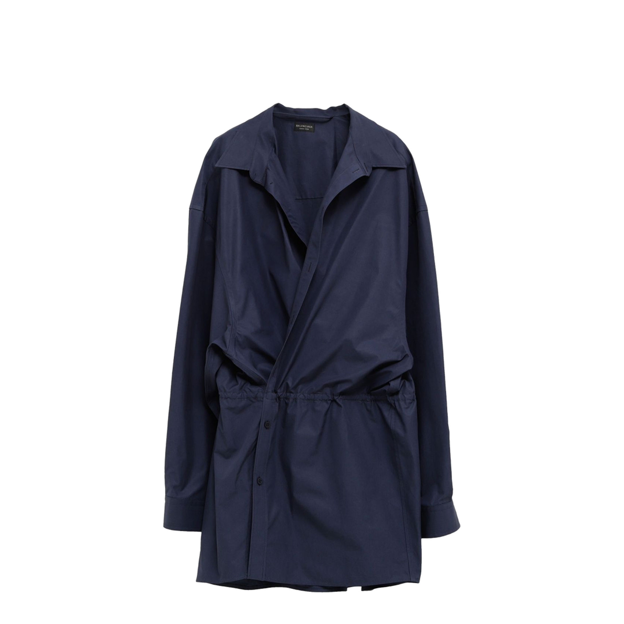 MAYFEYR - Balenciaga - Elasticated Waistband Cotton Shirt Mini Dress - 814136TRM17