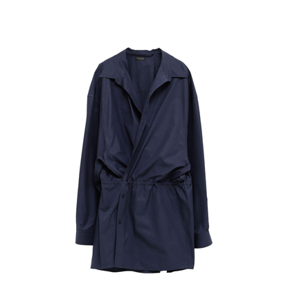 MAYFEYR - Balenciaga - Elasticated Waistband Cotton Shirt Mini Dress - 814136TRM17