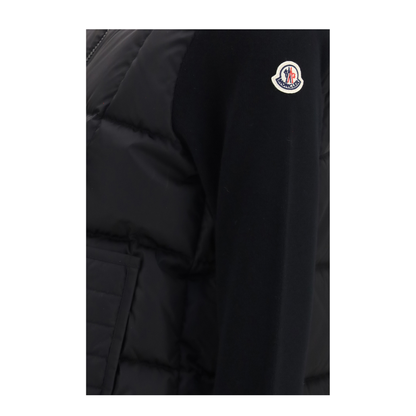 MAYFEYR - Moncler - Quilted Wool Padded Cardigan With Zip - L20939B00067M1131