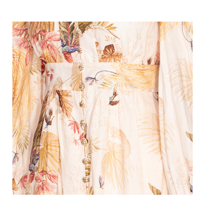 Ascension Printed Linen Dress