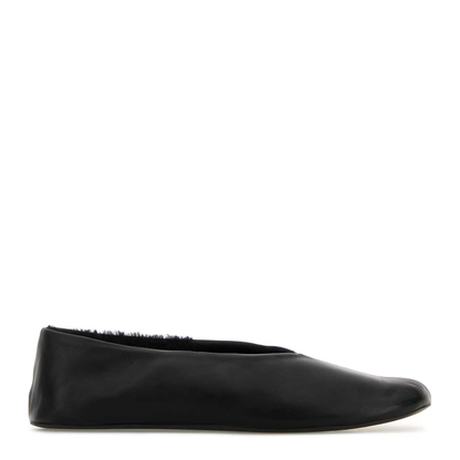 MAYFEYR - The Row - Black Leather Stella Ballerinas - F1638N66SH02BLK