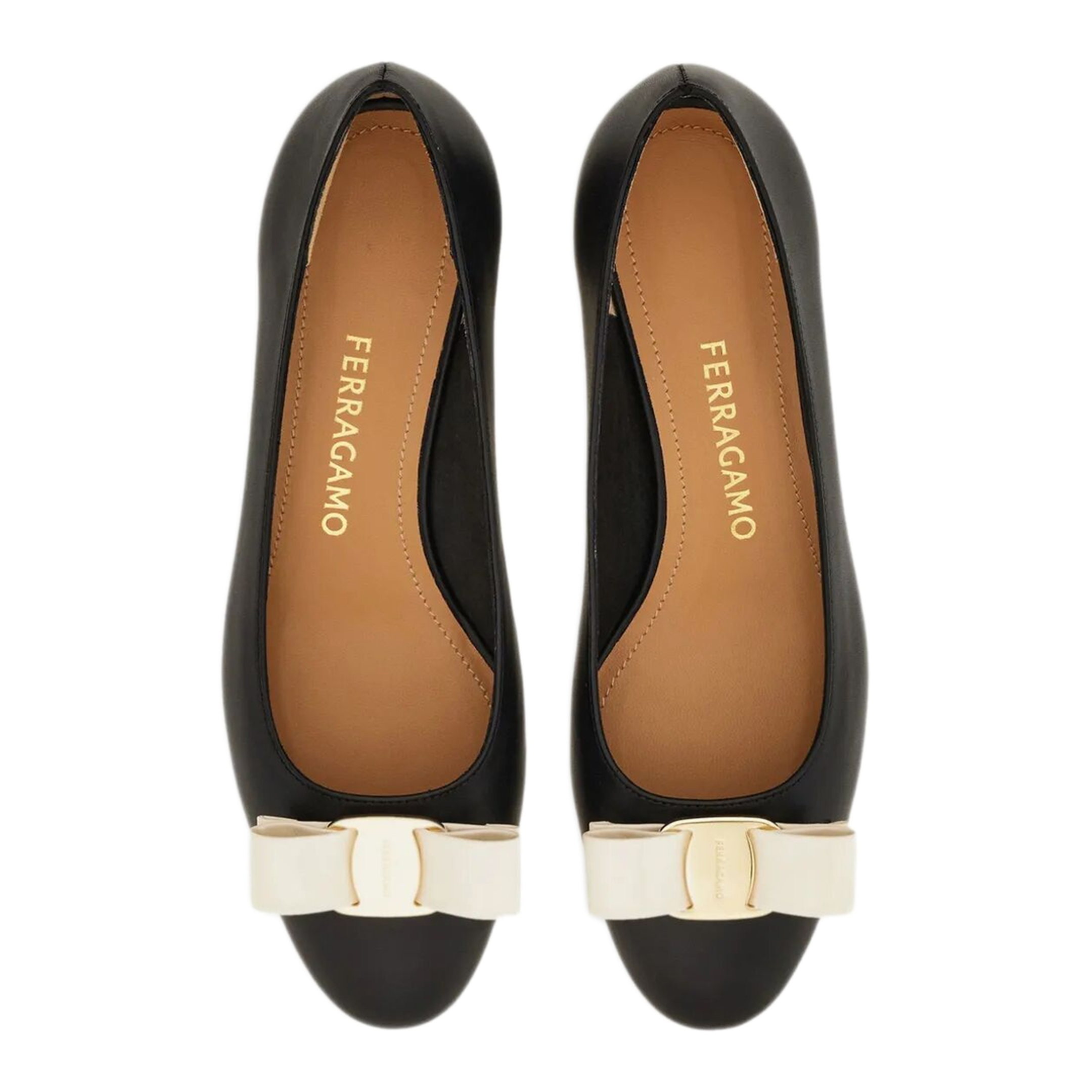 MAYFEYR - Ferragamo - Smooth Leather Décolleté - 01L4100790843NEROMASCARPONEBISCOTTO