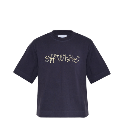 Short T-shirt with logo