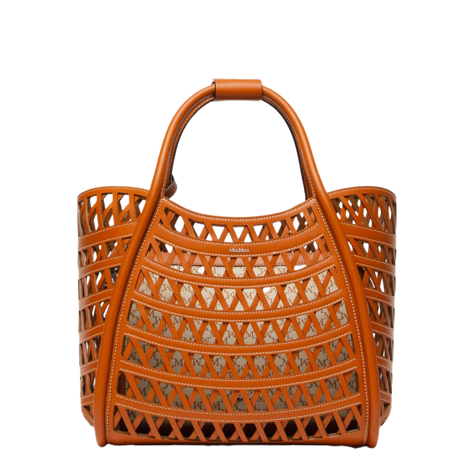 Woven Leather Small Marine Bag