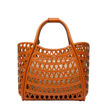 Woven Leather Small Marine Bag