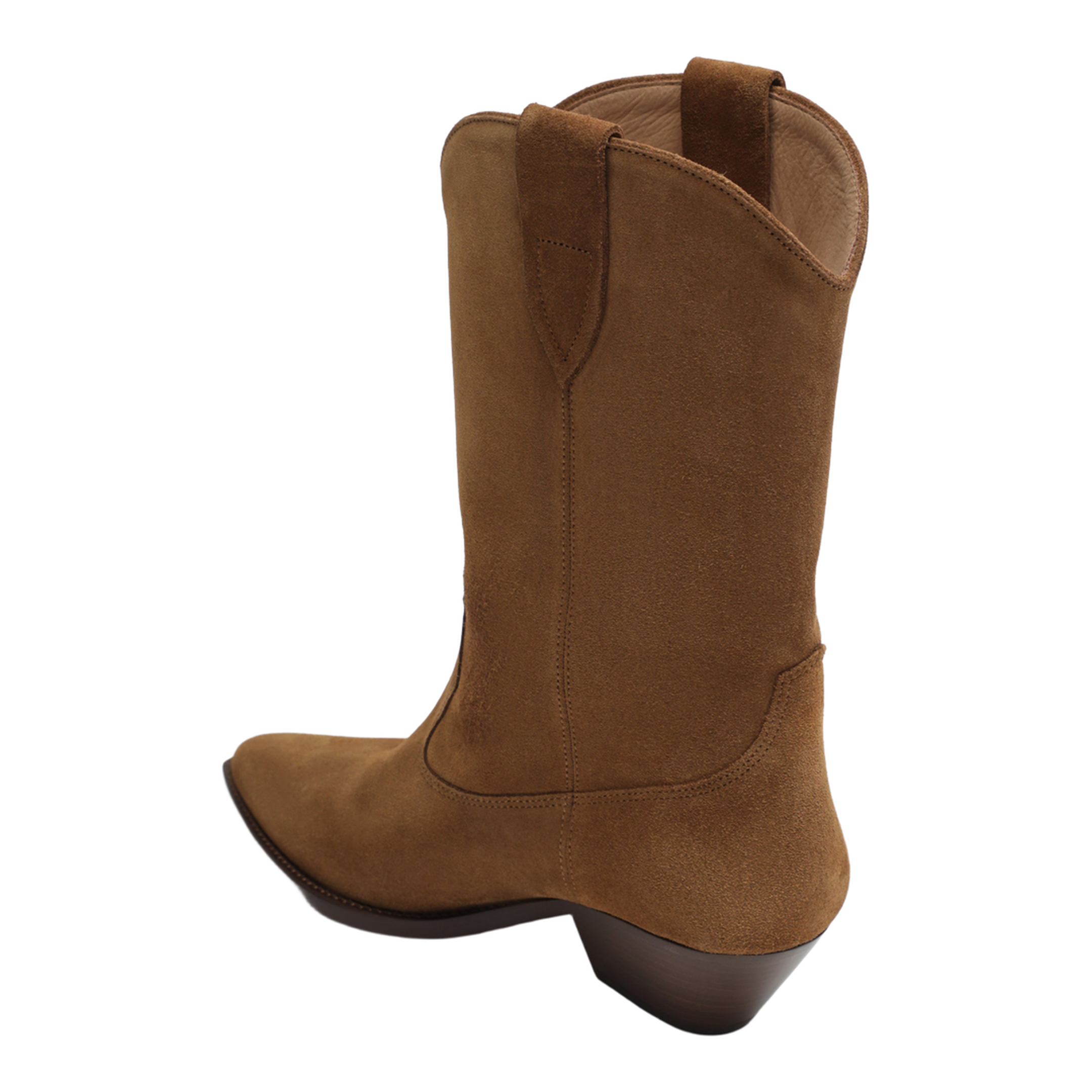 MAYFEYR - Isabel Marant - Suede Cowboy Ankle Boots With Heel In Cognac - BO0003FAA1A03S50CO