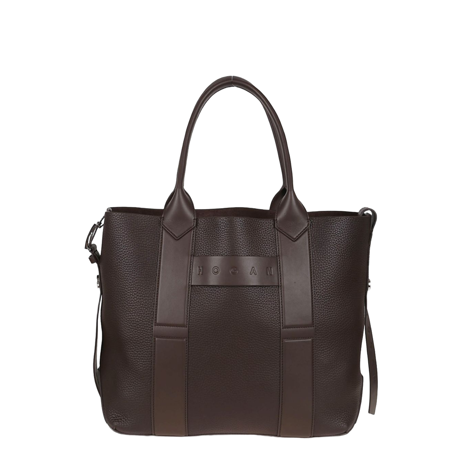Script Shopping Bag Medium Brown