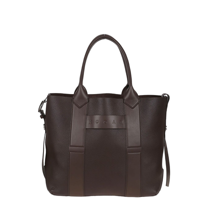 Script Shopping Bag Medium Brown