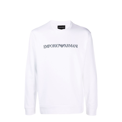 Modal-blend sweatshirt with logo print