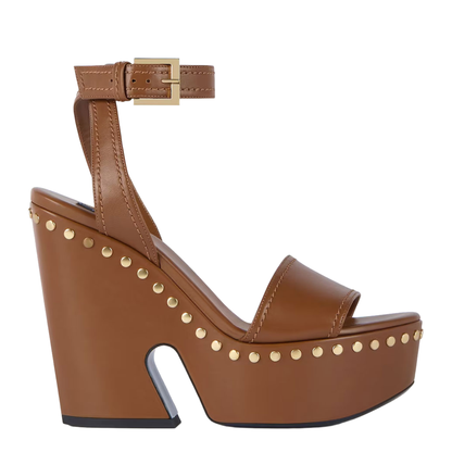MAYFEYR - Givenchy - Clog Leather Platform Sandals With Studs Detail - BE30APE2FV