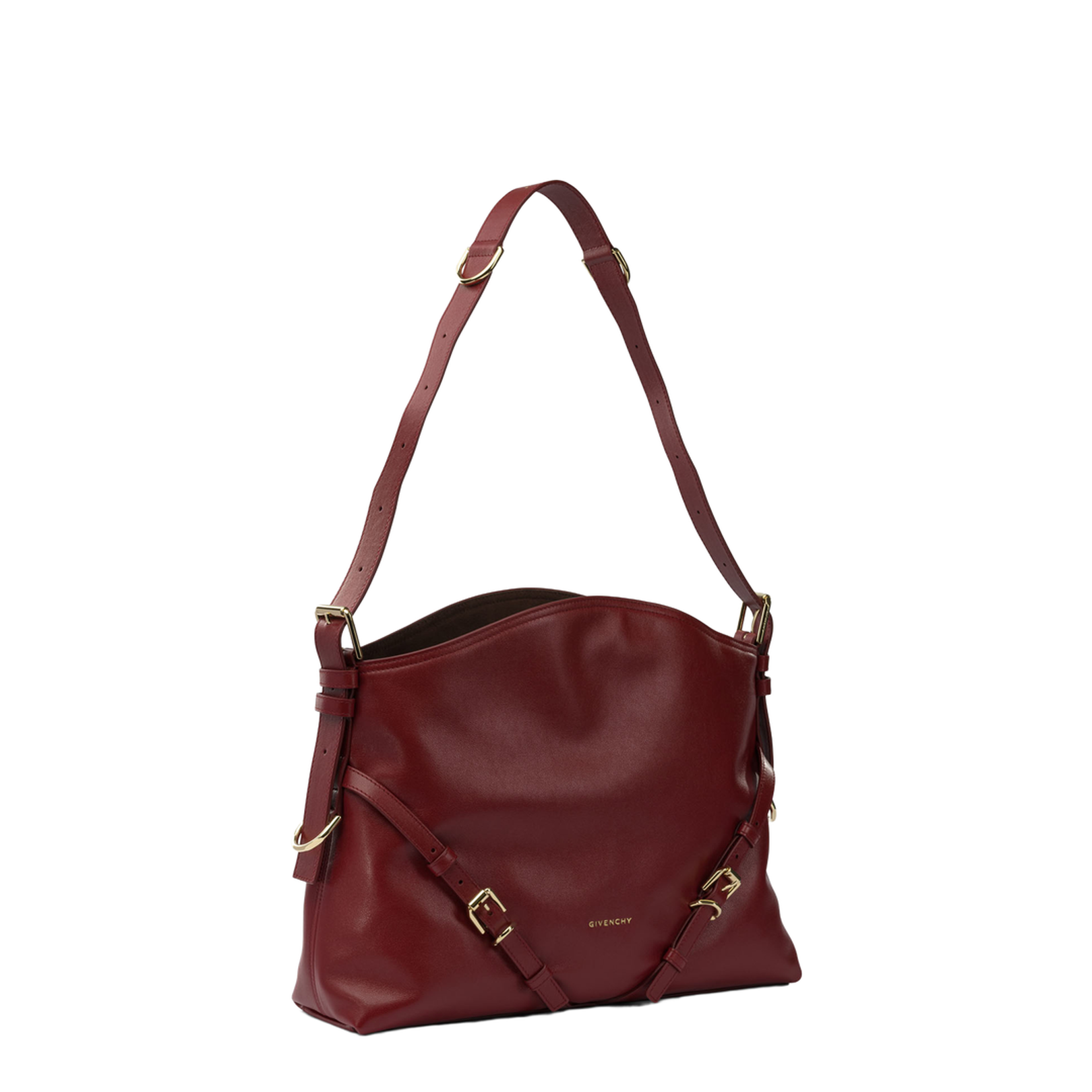 Medium Voyou Bag in Shiny Leather