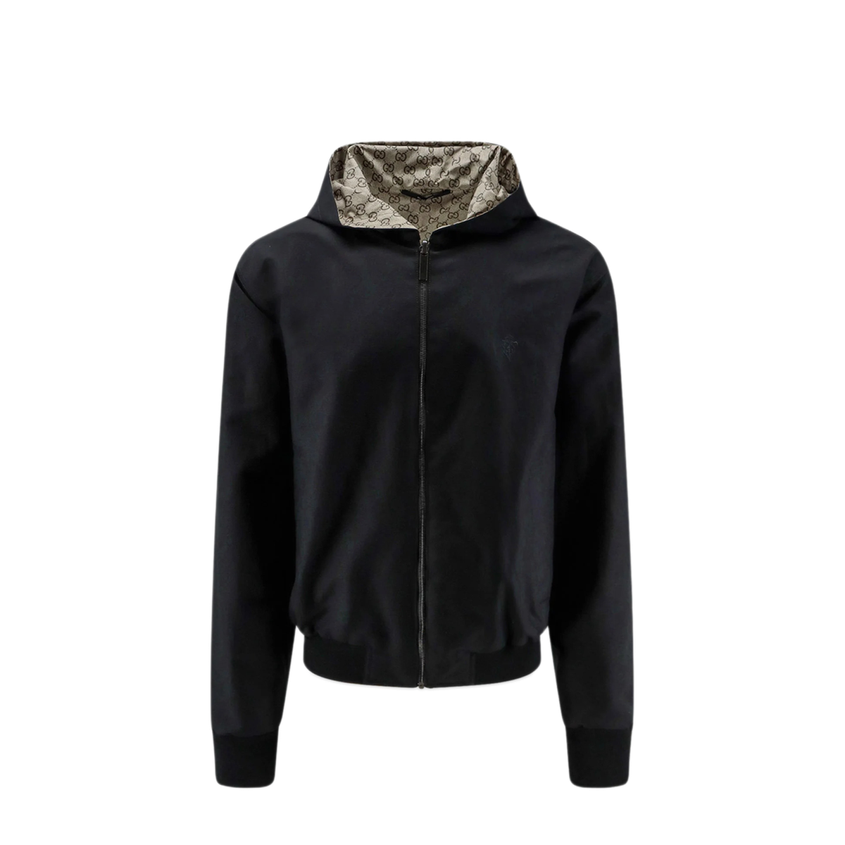 Reversible Zip Jacket In Cotton