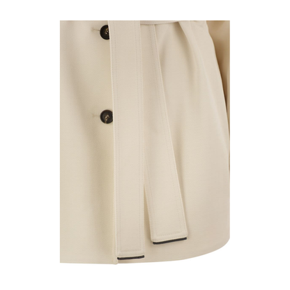 Viscose and wool safari jacket