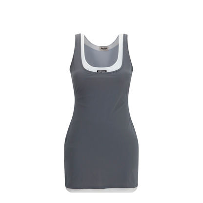 MAYFEYR - Miu Miu - Short Stretch Jersey Dress - MF6438SOOO122R