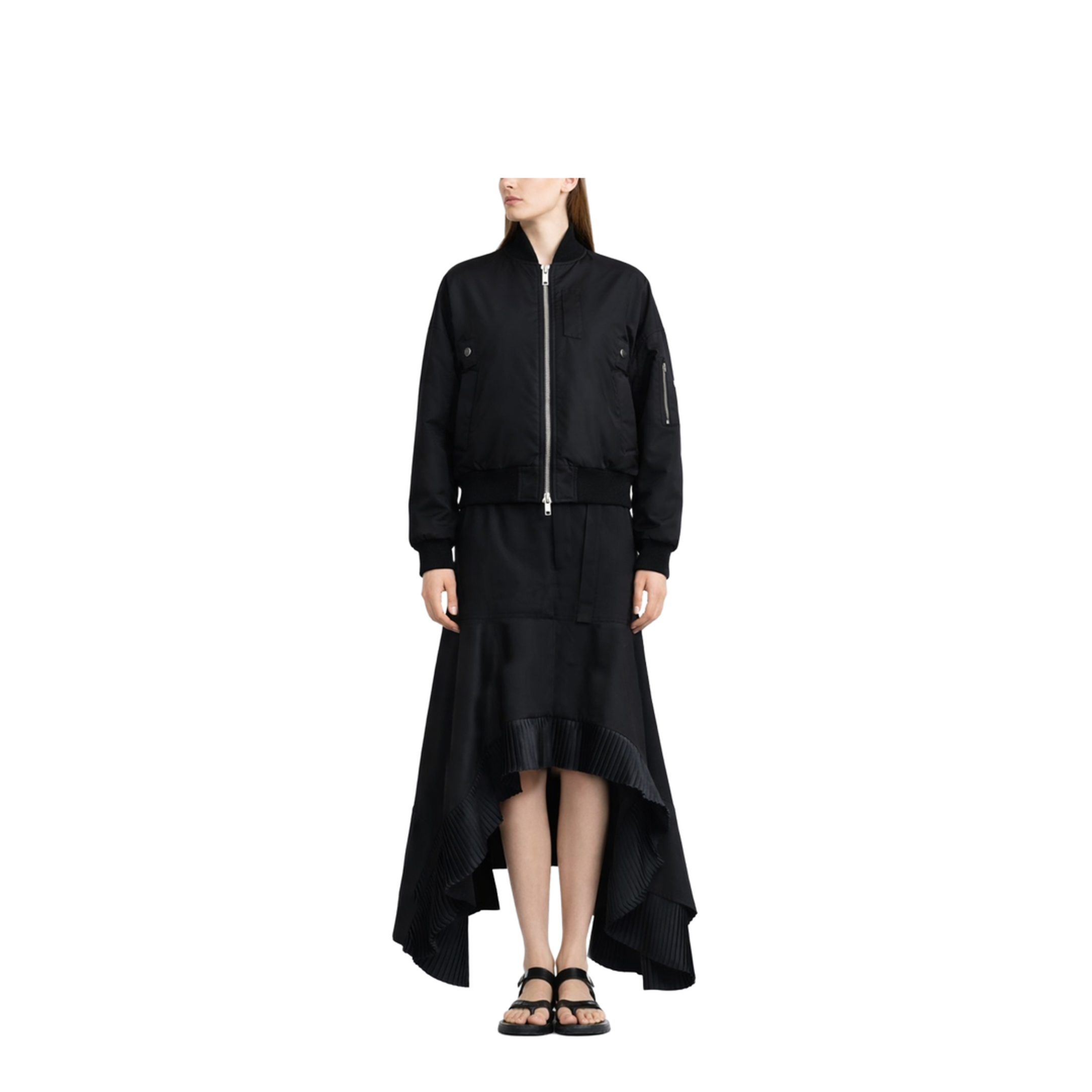 Cropped Bomber Jacket