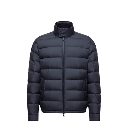Navy Blue Phrier Short Down Jacket