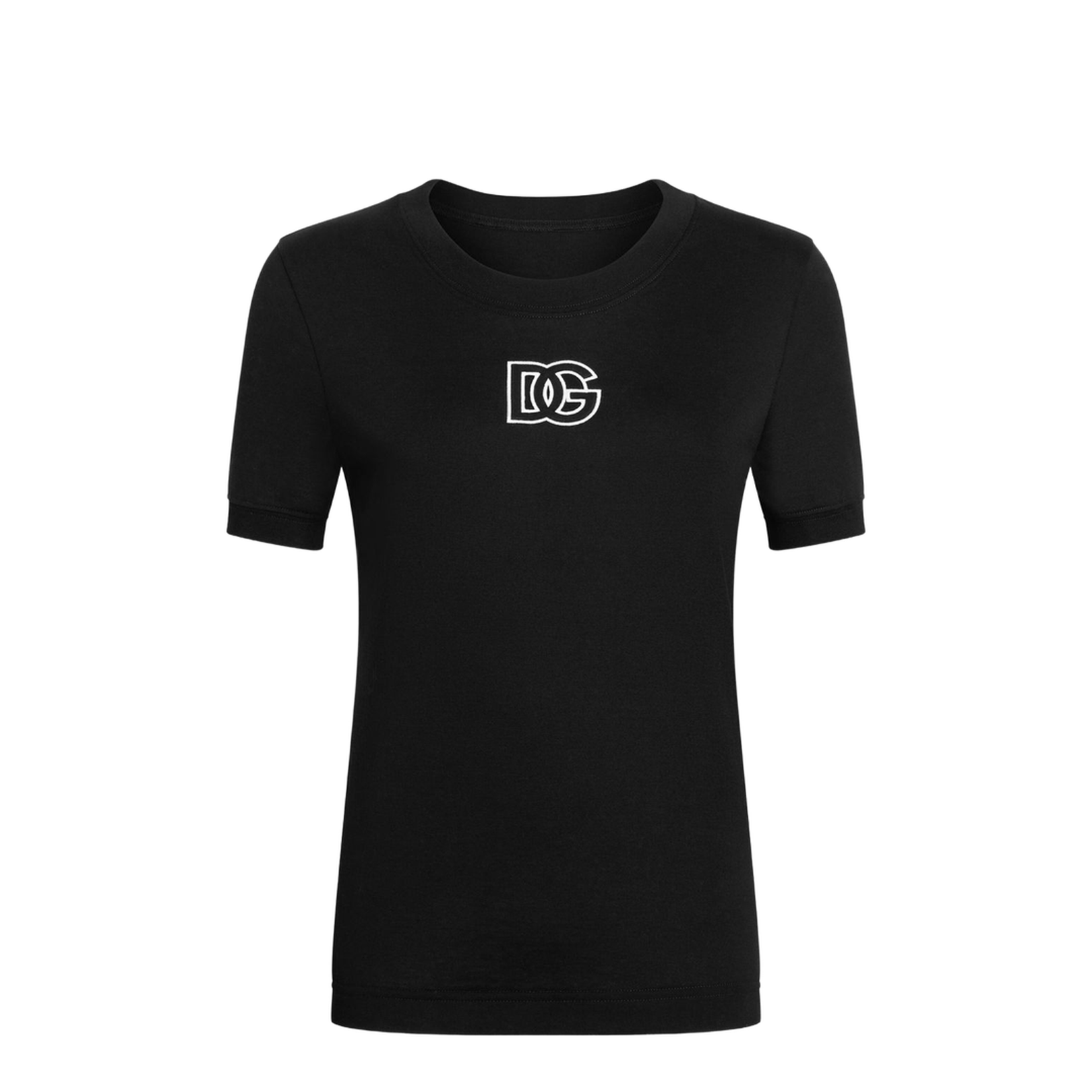 Jersey T-Shirt with Perforated Embroidery