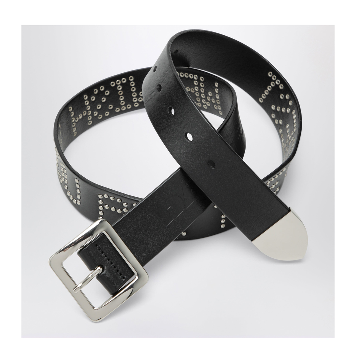 MAYFEYR - DAGGER - Black Leather We Wish You All The Best Belt - 80001BDLEBK