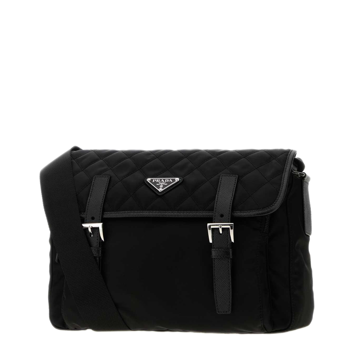 MAYFEYR - Prada - Black Fabric Crossbody Bag - 1BD953VD1N2ZSIF0002