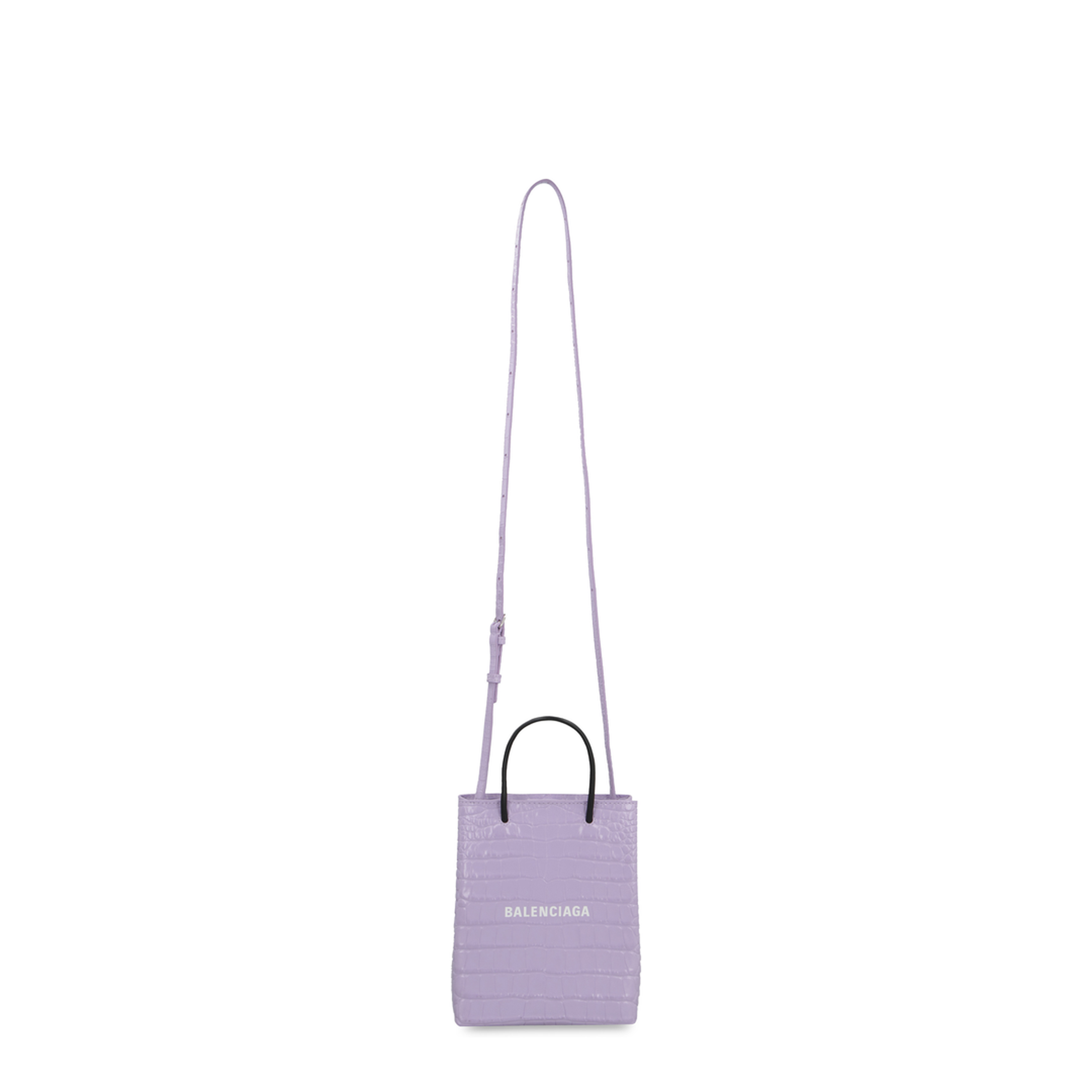 Logo Print Embossed Tote Bag