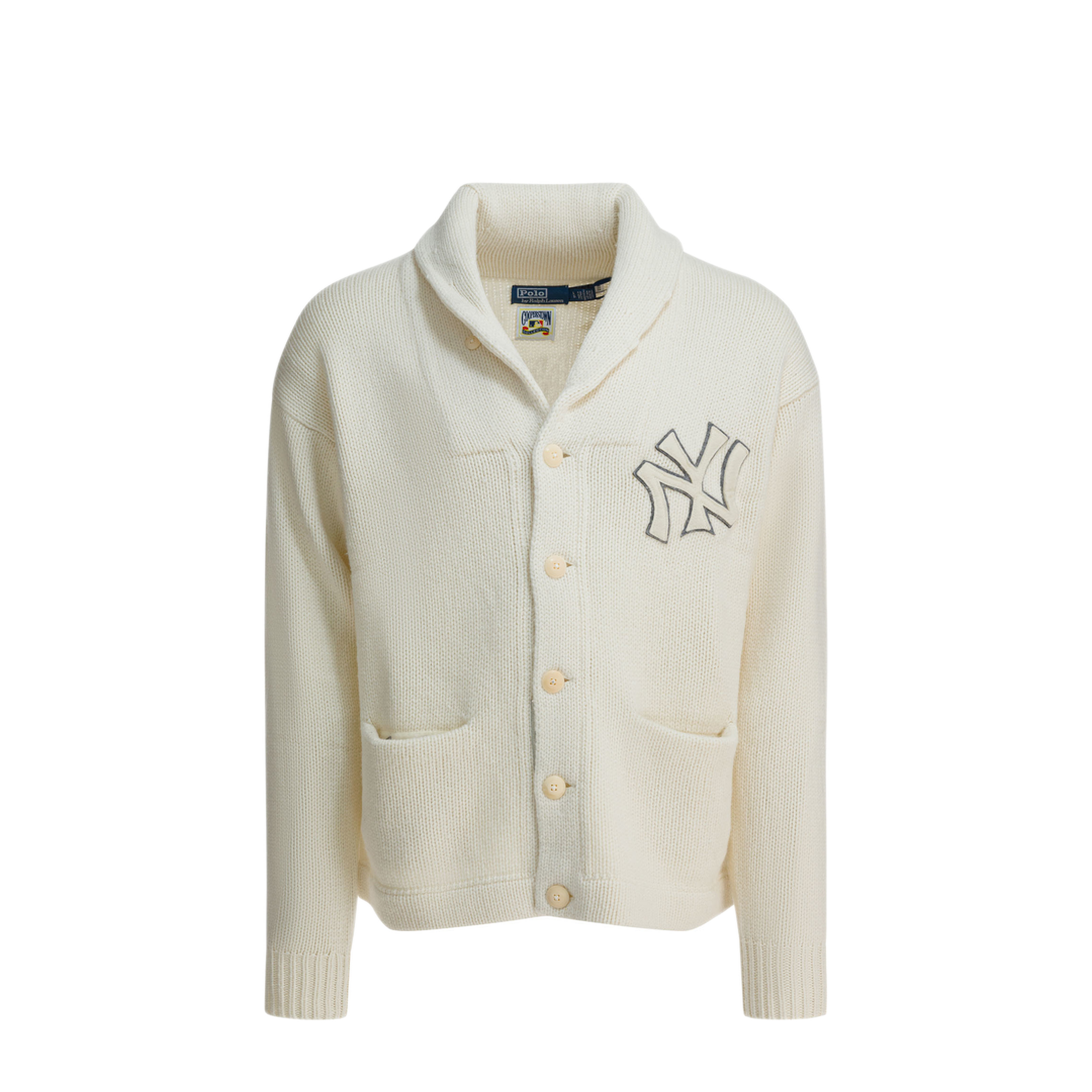MAYFEYR - Polo Ralph Lauren - New York Yankees Wool Cardigan - 710982821001ANDOVERCREAMCOMBO