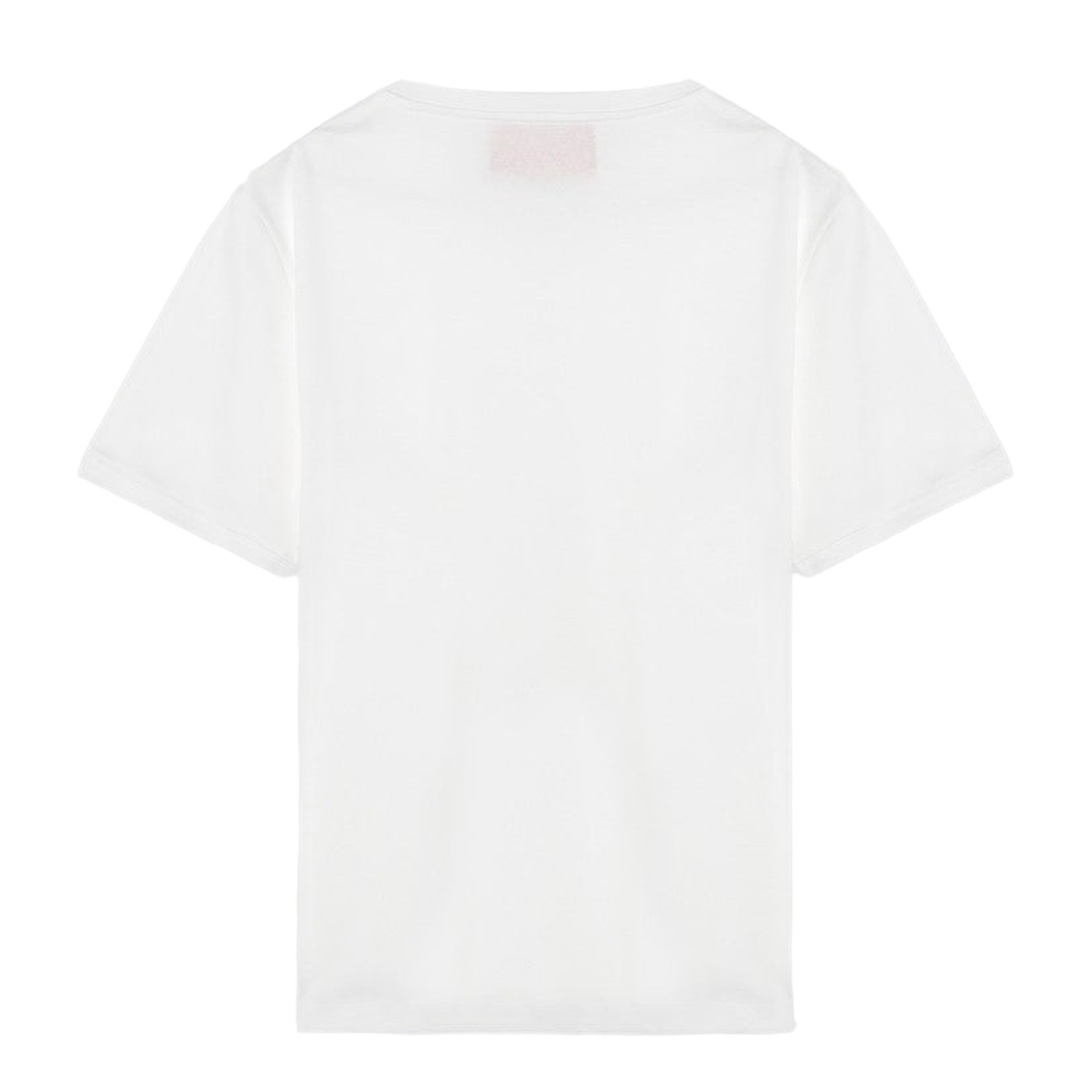 White Cotton T-Shirt with Signature VLogo