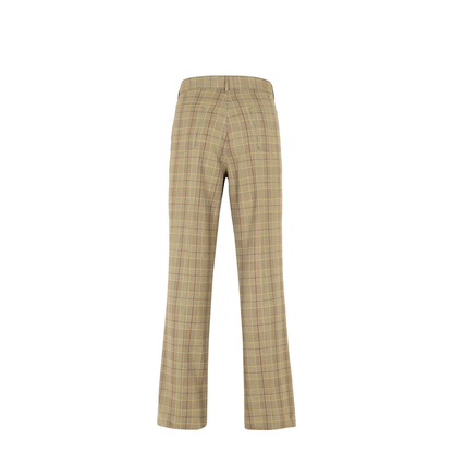 Natural Virgin Wool Blend Trousers