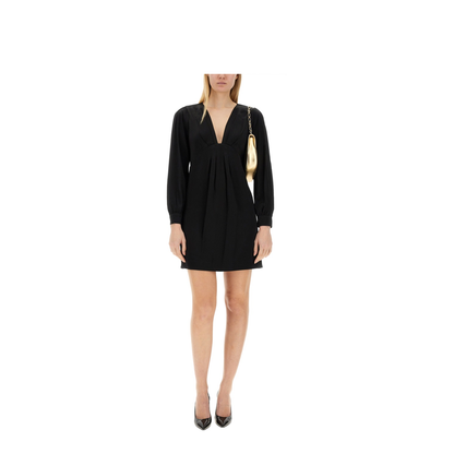 MAYFEYR - MICHAEL BY MICHAEL KORS - V Neck Dress - MH3818M99G001BLACK