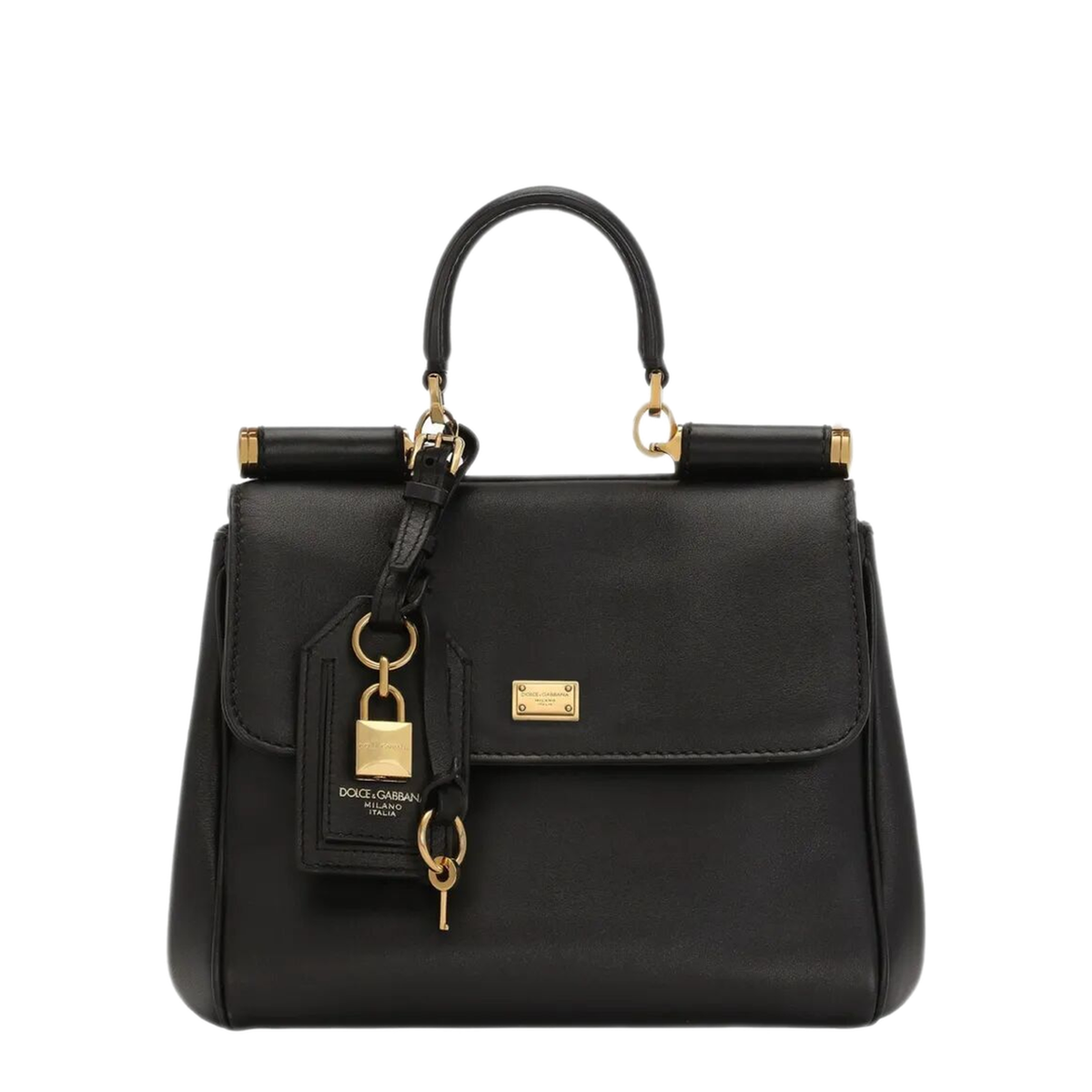 My Sicily Small Calfskin Handbag - Black