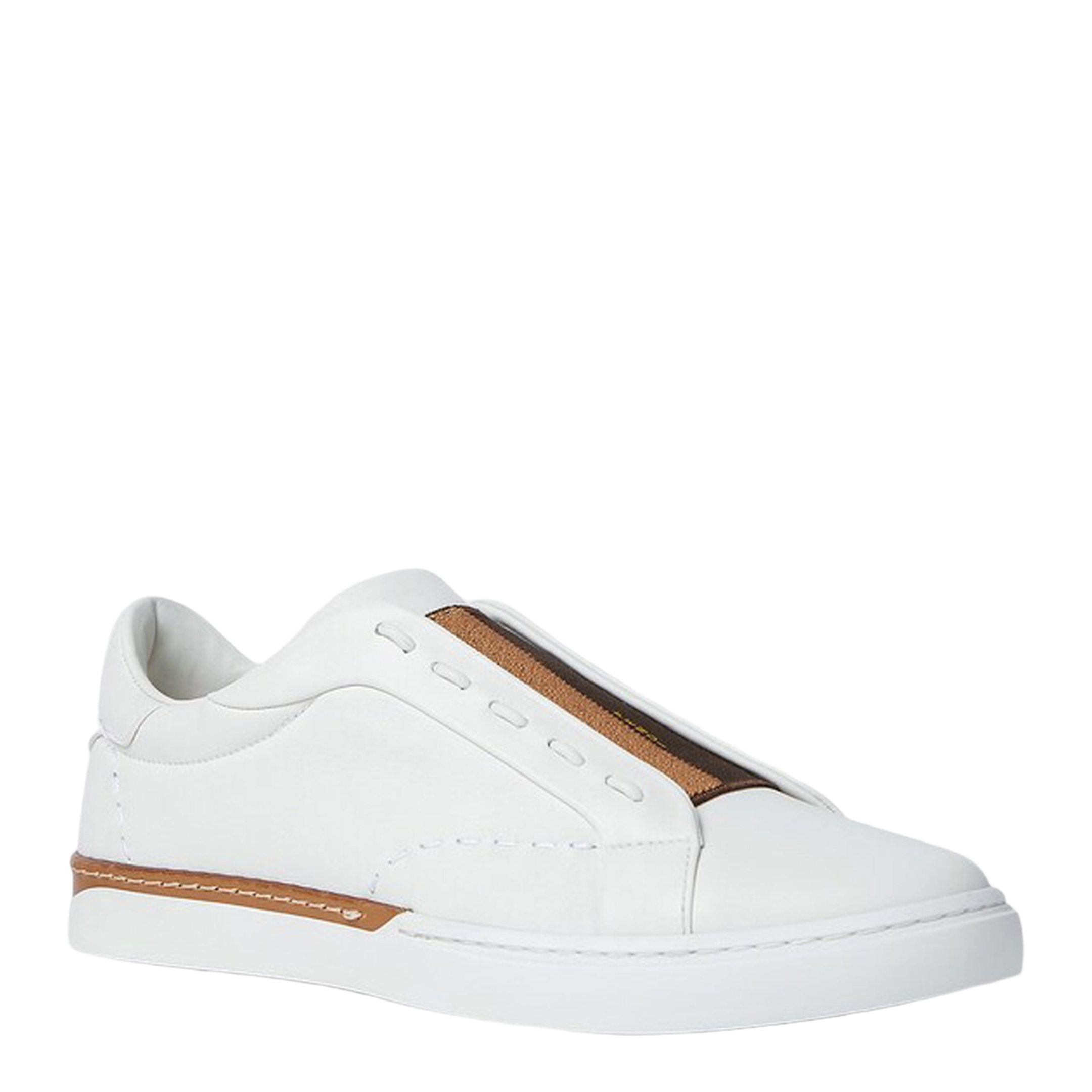MAYFEYR - Fendi - City Low-Top Sneakers In White Leather - 7E1937A2C9F1XIF