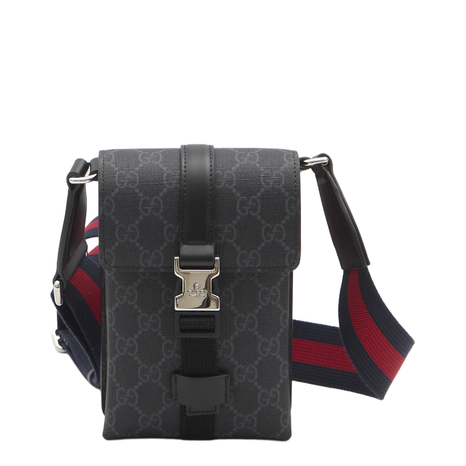 GG Black Mini Canvas Bag - Gray
