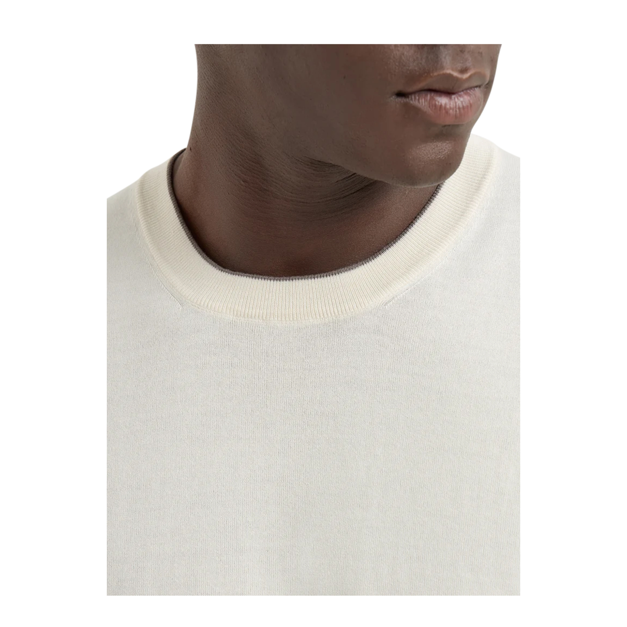 Ribbed Short-Sleeves T-Shirt