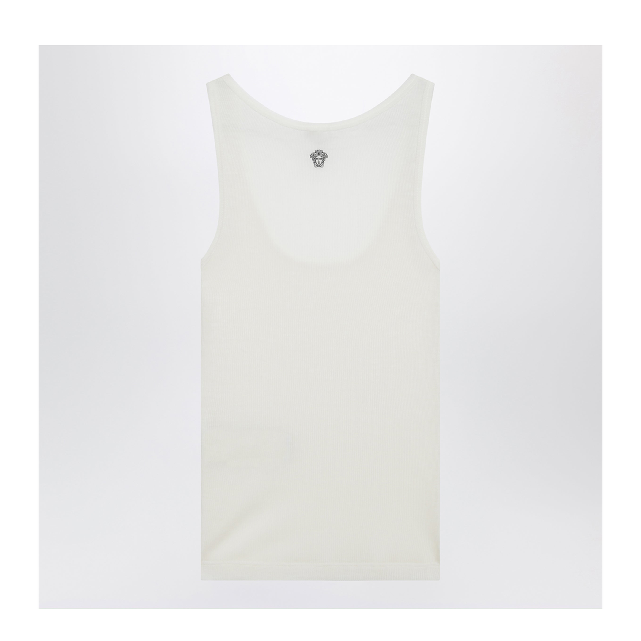 'La Medusa' Embroidery Top White