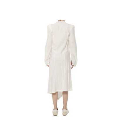 MAYFEYR - Lemaire - Creased Bias Midi Dress - DR1135LF1611WH001