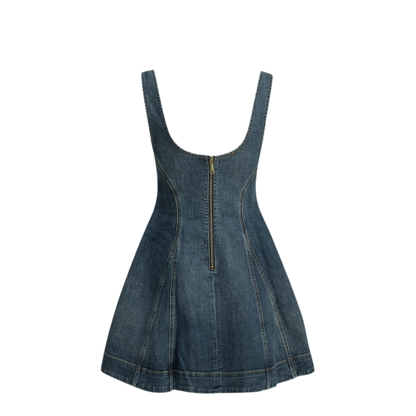 MAYFEYR - Self Portrait - Short Flared Dress - SS26813SBLBLUE