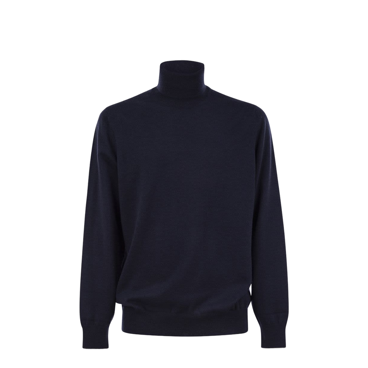Blue Cashmere Turtleneck