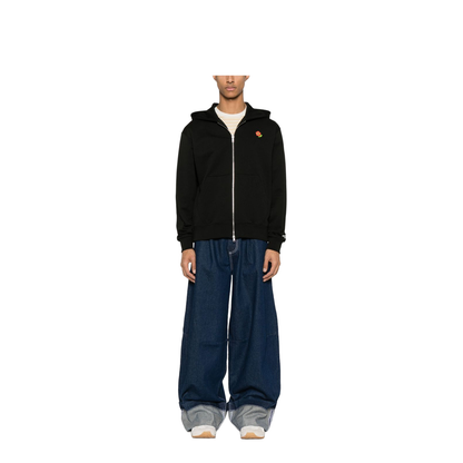 Pop Embroidered Zipped Hoodie