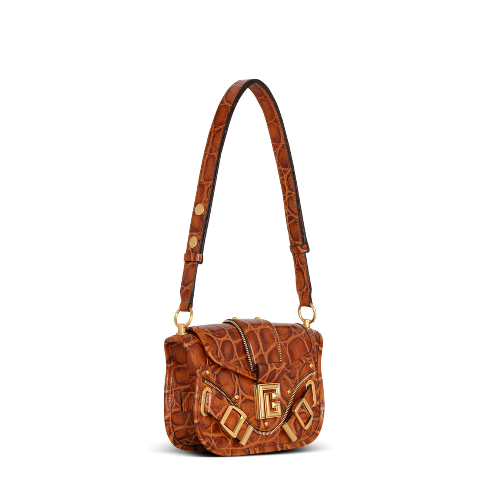 Blaze Bag in Crocodile-Print Leather