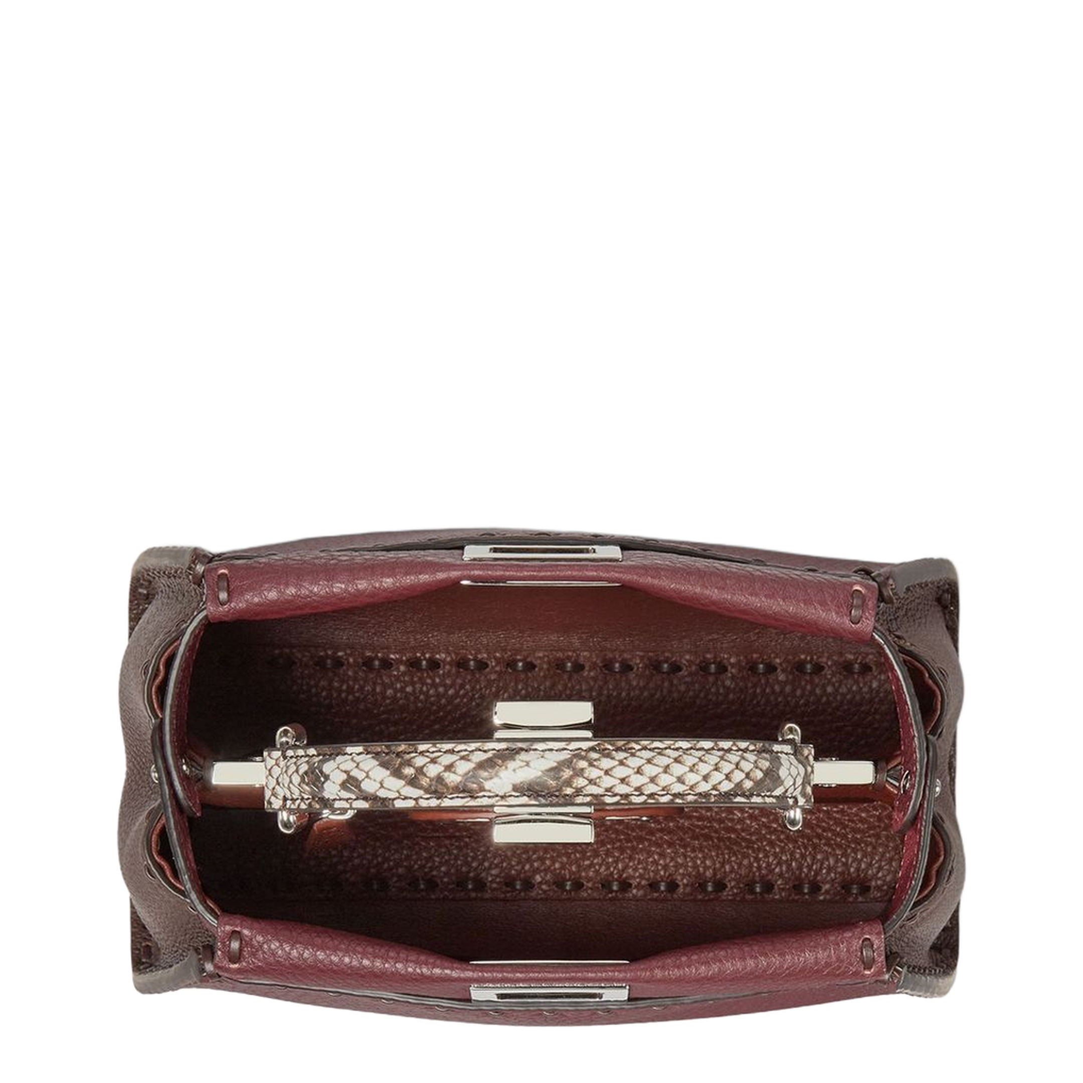 Peekaboo Mini Cuoio Romano Leather Multicolor