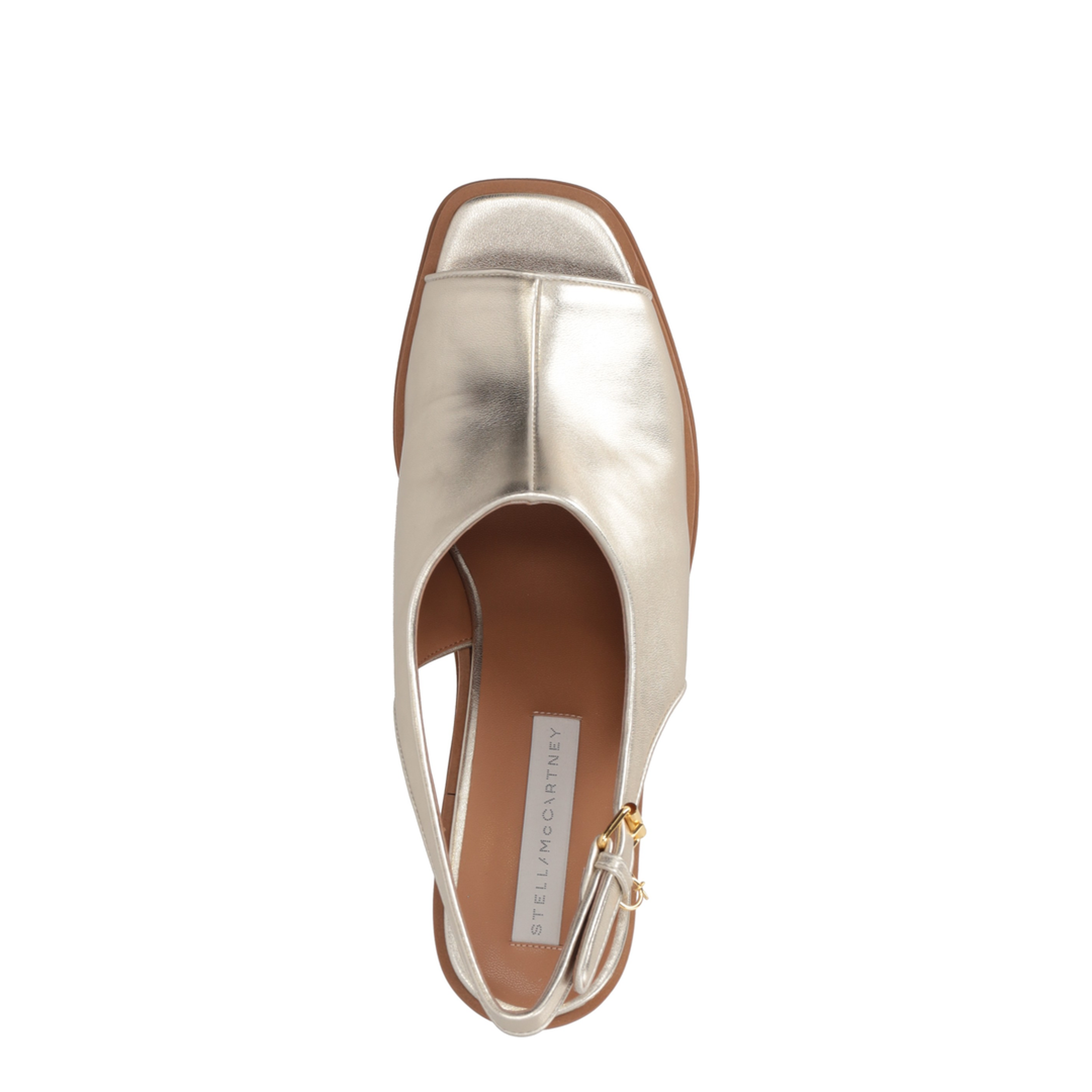 MAYFEYR - Stella Mccartney - Sneakelyse Slingback Sandal 120 Metallic Alter Mat - 810687E002908088