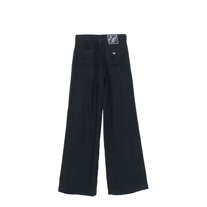Wide-leg linen trousers
