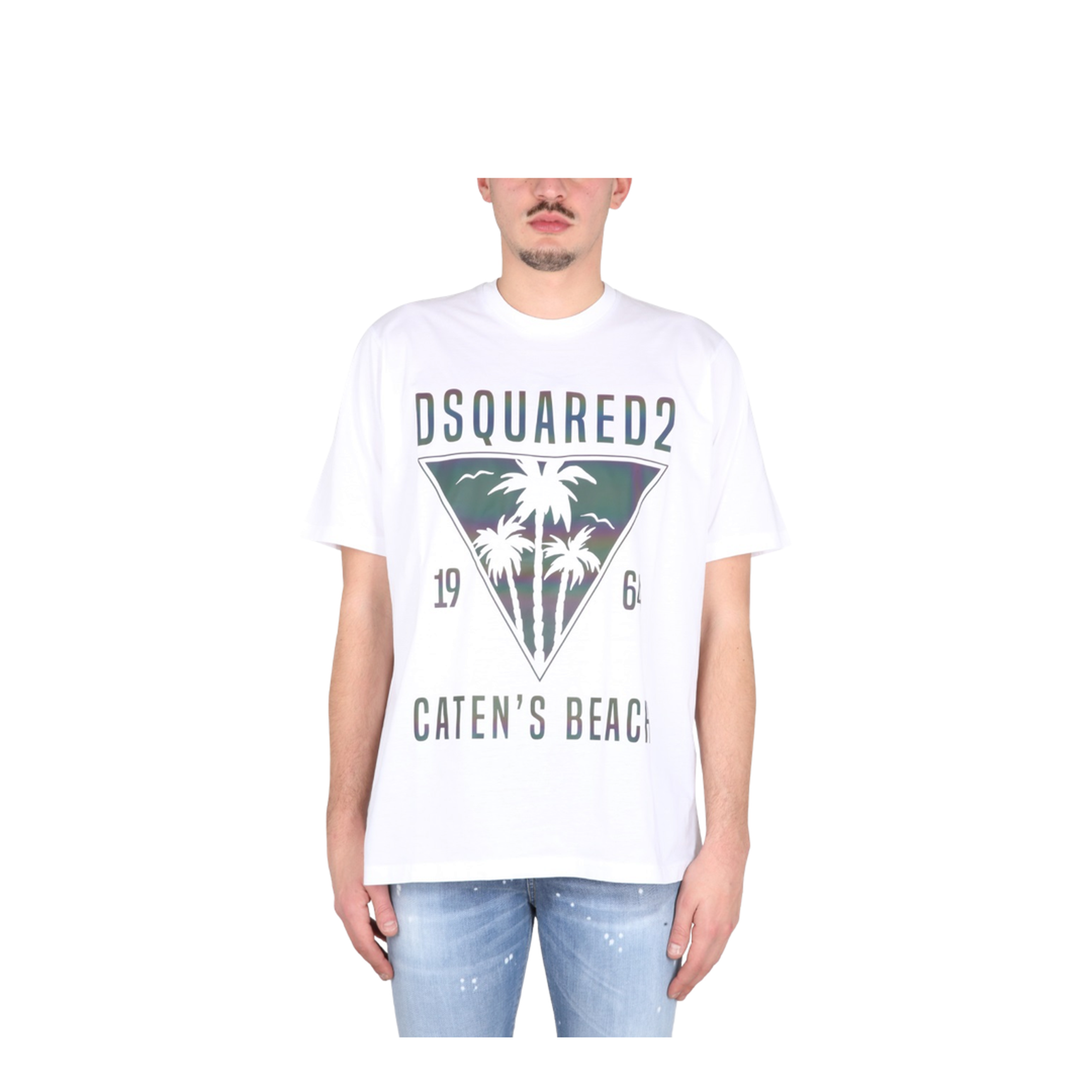MAYFEYR - Dsquared2 - T-Shirt D2 Caten'S Beach - S74GD1091S23009100