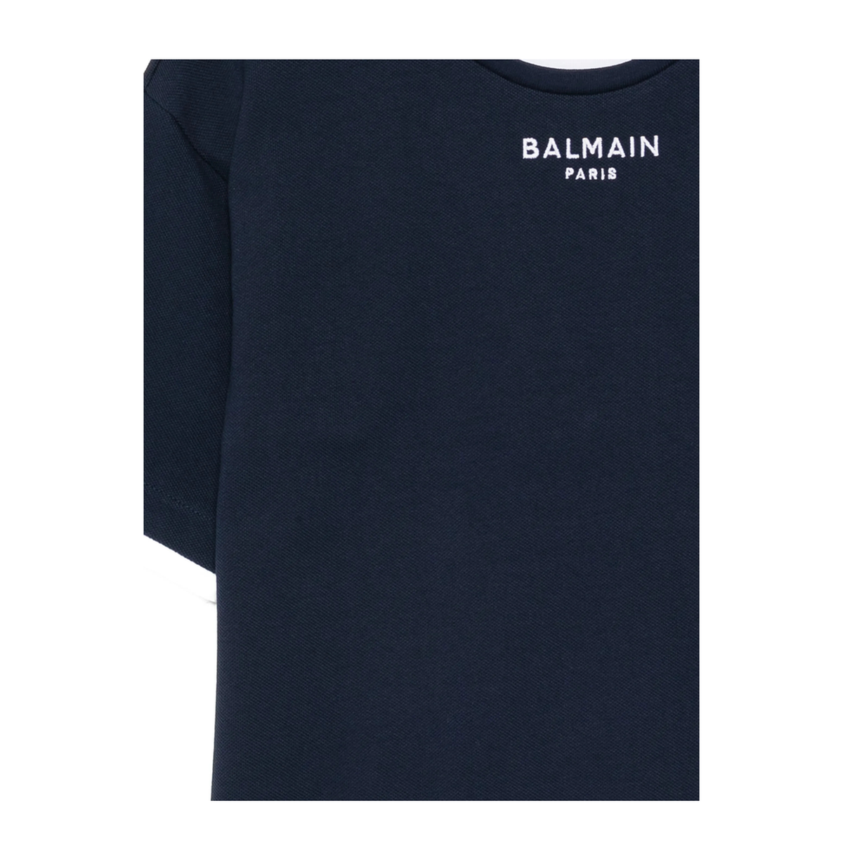 MAYFEYR - Balmain - Crew Neck T Shirt With Logo - BY8Q31Z3658617BC