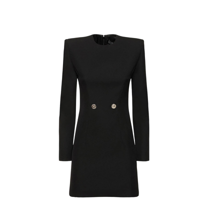 Mini Grain De Poudre Dress In Black
