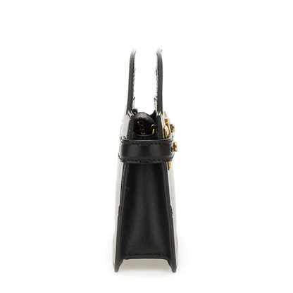 Top Handle Bag in Calfskin Black