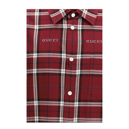 MAYFEYR - Gucci - Multicolour Tartan Cotton Jacquard Shirt - 852895ZAUAC
