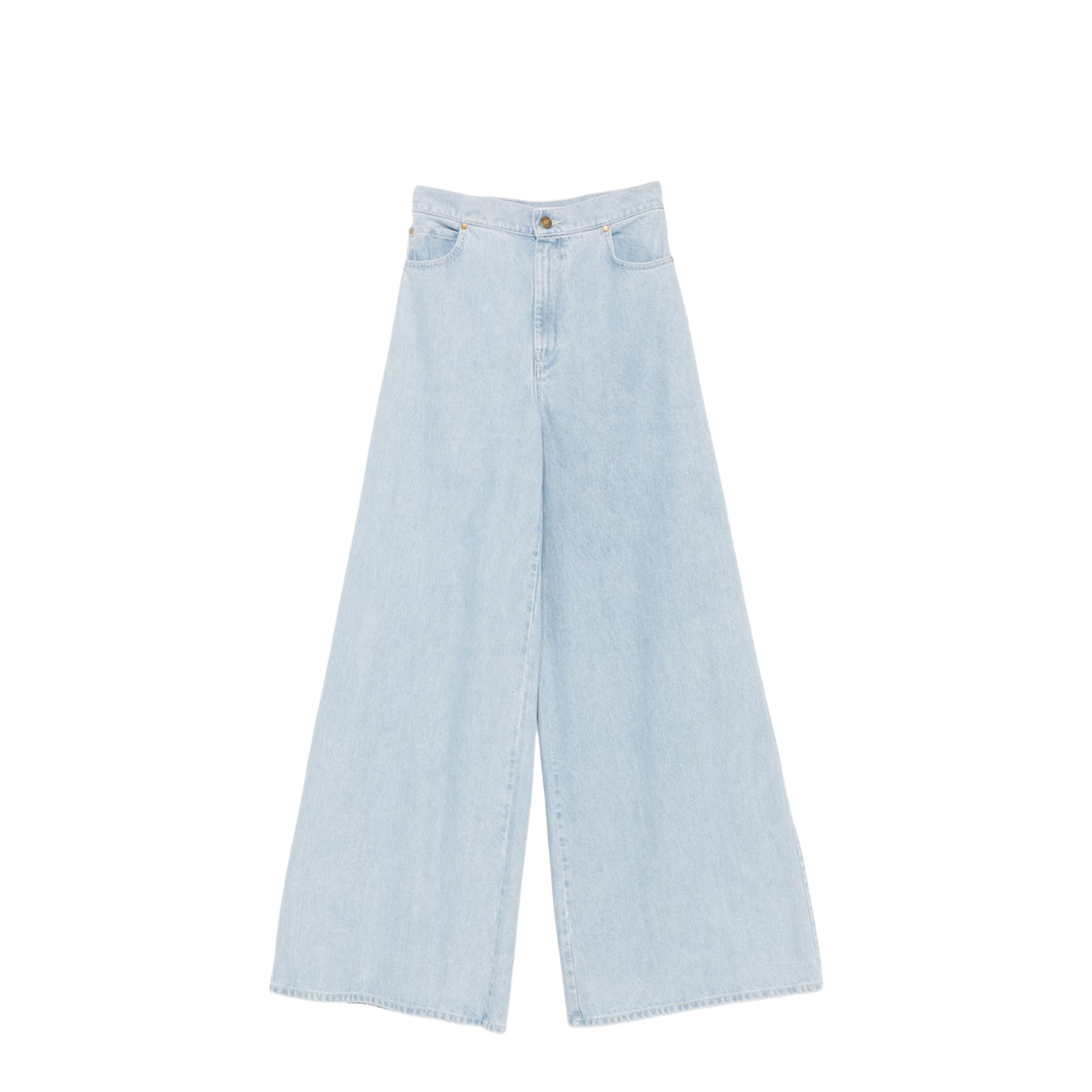 Wide-Leg Denim Jeans