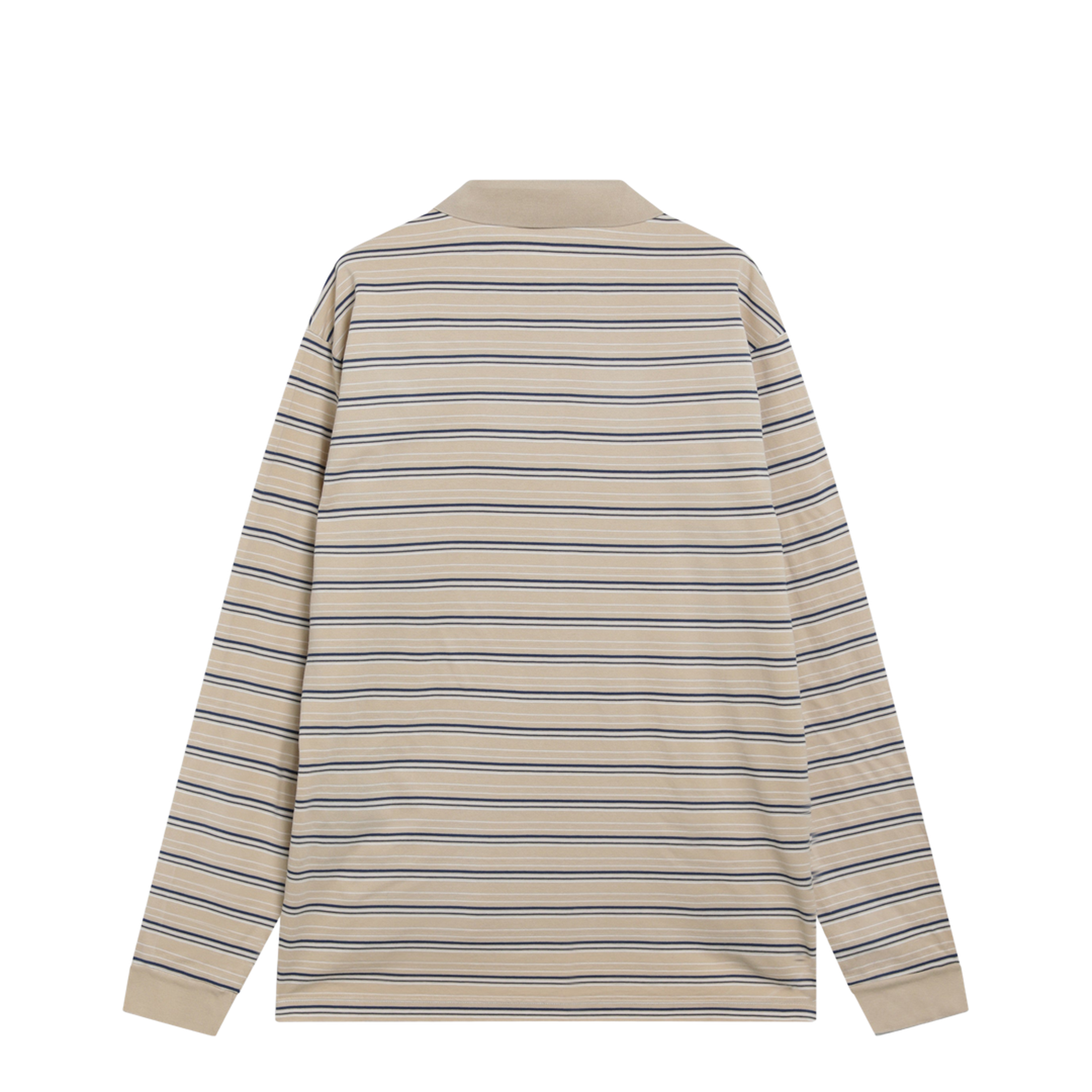 MAYFEYR - Prada - Striped Cotton Piqué Polo Shirt In Desert And Royal - UJL40DOOO19SJF05HE